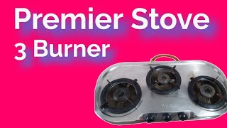 premier gas stove 3 burner  stove service [upl. by Eilyac59]