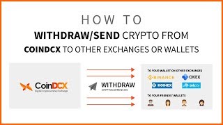 How to Withdraw Cryptocurrencies from your CoinDCX Wallets  CoinDCX Tutorials [upl. by Alyag]