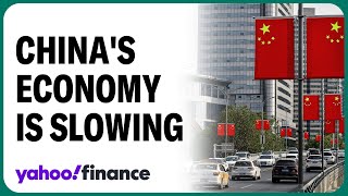 Chinas economy struggles Data points to slowing growth [upl. by Aerdnek5]