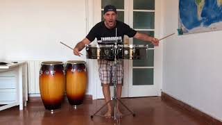 Unboxing my new LP Karl Perazzo Prestige Timbale  Abriendo mi nuevo timbal LP [upl. by Yerrot]