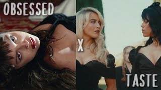 Taste x Obsessed  Sabrina Carpenter x Olivia Rodrigo Mashup [upl. by Ashwin]