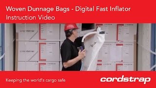 Cordstrap  12 Cordstrap Woven Dunnage Bags  Digital Fast Inflator [upl. by Nekcarb996]