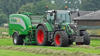 Pressing Bales  Nikkels  Fendt 720 Vario  McHale Fusion 3  2018 [upl. by Rebane]