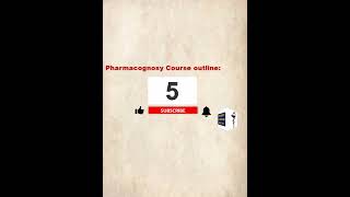 Shorts Part 1 Pharmacognosy  Pharmacognosy Course Outline  youtubeshorts  Pharmacist [upl. by Atiken764]