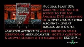 EXODUS  Shovel Headed Tour Machine DVD Premiere OFFICIAL DVD SCREENING [upl. by Torhert]