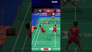 Incredible Rally Of Delphine deception badminton smashbros shorts viralshorts trendingshorts [upl. by Arded]