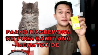 PAANO MAGDEWORM NG PUSA GAMIT ANG NEMATOCIDE [upl. by Cuthbertson]