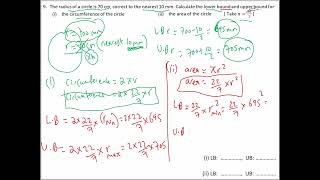 Grade 11 maths Lower bound and upper bound part 2 worksheet B  video 2 [upl. by Tansy561]