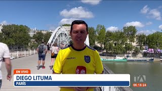 Estas fueron las reacciones de ecuatorianos en París tras el triunfo de Glenda y Daniel [upl. by Macnamara]