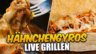 Gyros vom Grill  Überbacken in Metaxa Sauce  SizzleBrothers Stream Highlights [upl. by Charlotte]