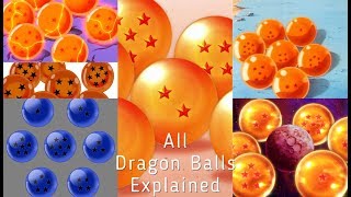 All forms  and Versions of the Dragon Balls with explanations and Creators  DB DBZ DBS DBGT [upl. by Gorlicki317]