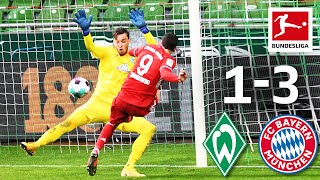 Lewandowski Keeps Scoring  SV Werder Bremen  FC Bayern München  13  Highlights  Matchday 25 [upl. by Strander]