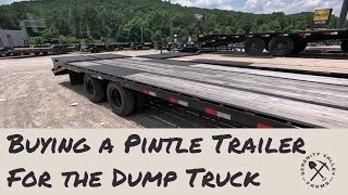 I Bought A Big Tex 22PH Pintle Trailer For My Ford F750 Dump Truck [upl. by Perreault]