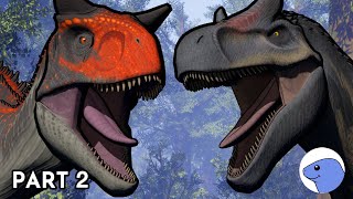 Carnotaurus vs Allosaurus  Animation Part 2 [upl. by Chader]