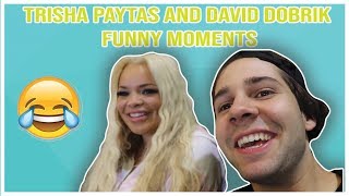 TRISHA PAYTAS AND DAVID DOBRIK FUNNY MOMENTS From Davids Vlogs 2018 [upl. by Ayot]