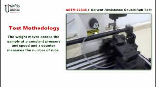 Solvent Resistance DoubleRub Test [upl. by Anauqed]