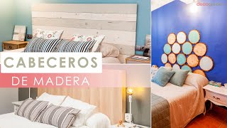 5 CABECEROS de MADERA ¡Modernos y elegantes  ¿Os atrevéis con estos cabeceros DIY  Decogarden [upl. by Edgard]