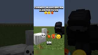 LOS DÍAS FESTIVOS EN LATAM 🤤minecraft navesael memeShumor adolescentes minecraftmemes [upl. by Tormoria]