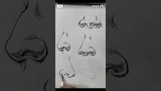 Easy Nose Sketch Tutorial Secrets Revealed art drawingshorts [upl. by Friedrich]