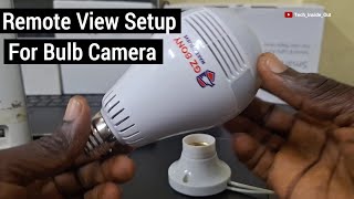 How to connect internet into bulb camera for remote viewing of the panoramic camera from anywhere [upl. by Kreegar]