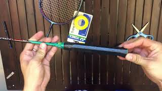 Wrap Yonex Astrox88D Racket with Yonex Super Grap Overgrip Kevin Sanjaya Sukamuljo Style [upl. by Camey]