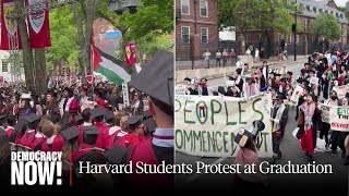 1000 Harvard Students Walk Out of Commencement to Support Classmates Barred from Graduation [upl. by Noraha778]