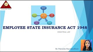 Employees State Insurance Act 1948  Industrial Law  CMA Inter [upl. by Gottfried]