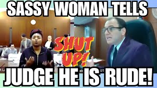 ANNOYING Woman TRIES TO PUSH JUDGE FLEISCHER AROUND In HIS COURTROOM [upl. by Enirrok]