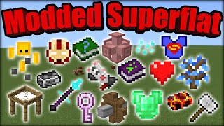 Modded Superflat Minecraft PE MCPE Bedrock Edition Modpack [upl. by Wilton]