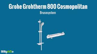 Grohe Grohtherm 800 Cosmopolitan Brusesystem [upl. by Ominoreg459]