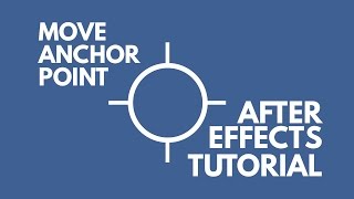 How to Use and Install the Move Anchor Point After Effects Script [upl. by Raddy]