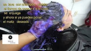 👉 Como Matizar tu cabello con SHAMPOO MORADO 😜 [upl. by Nnaer352]