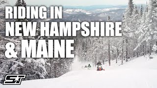 Polaris Snowmobile Adventure in New Hampshire amp Maine [upl. by Adnama]