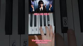 Wednesday Addams  piano tutorialshorts trending love music short tiktok youtube wednesday [upl. by Page]