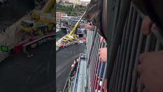 Formula 1 driver Mick Schumacher walks away unscathed from Monaco crash [upl. by Atiuqet]