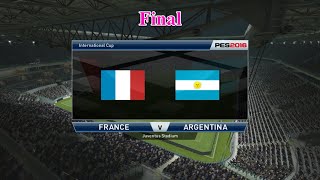 FIFA World Cup PES 2016 07Argentina vs France Final [upl. by Land]