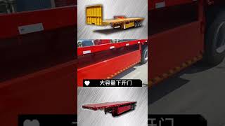 landoll container trailertri axle flatbed trailer [upl. by Acimot642]