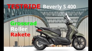 Testride Piaggio Beverly S 400  Grossrad Roller Rakete [upl. by Hecklau63]