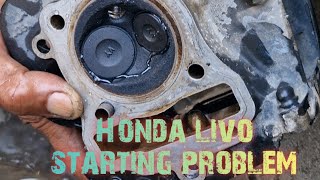 Honda livo starting problem slow nhi chalnaself starting problem youtube garage bike activa [upl. by Hanad]