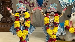 🌼SRINGAR ARTI DARSHAN SRI SRI KṚṢṆA BALARAMA TEMPLE 🔶ISKCON ThiruppalaiMadurai ▶️08112024◀️ [upl. by Jaeger]