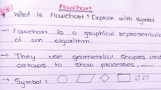 What Is a Flowchart Explain With Symbols  C language  In Hindi [upl. by Raynor396]