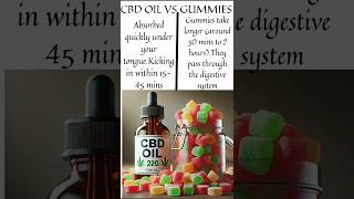 CBD Oil vs Gummies health wellness cbd cannabis marijuana cbdgummies shorts [upl. by Aneerbas186]