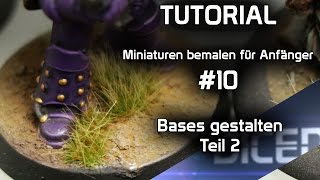 Tutorial Basen für Miniaturen gestalten Teil 2  Miniaturen bemalen für Anfänger  DICED [upl. by Ametaf]