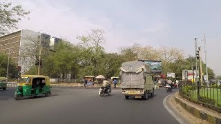 Driving in Gandhinagar Sector 7 to Sector 10  Gujarat India [upl. by Sugden]