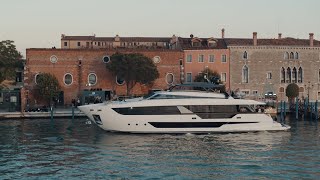 Luxury Flybridge Yacht  Ferretti Yachts 1000 Premiere in Venice [upl. by Annenn]