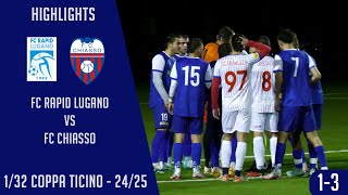 FC Rapid Lugano VS FC Chiasso 132 Coppa Ticino 2425 [upl. by Montford]