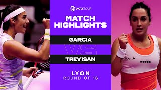 Caroline Garcia vs Martina Trevisan  2022 Lyon Round of 16  WTA Match Highlights [upl. by Wivinia]