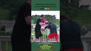 Partner Drills Defending and Countering The Jab Right Hand And The Hook boxing howto defense [upl. by Biagio]