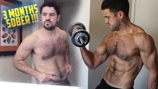 3 Months Sober Home Workout Before  After Results [upl. by Rehtnug3]