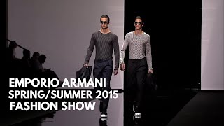 Emporio Armani  Spring Summer 2015 Menswear Collection 4K  tooStylish [upl. by Grodin]